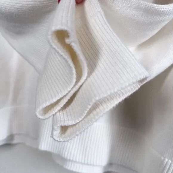 Quince 100% Organic Cotton Mockneck Sweater Ivory Size Large - Picture 7 of 8